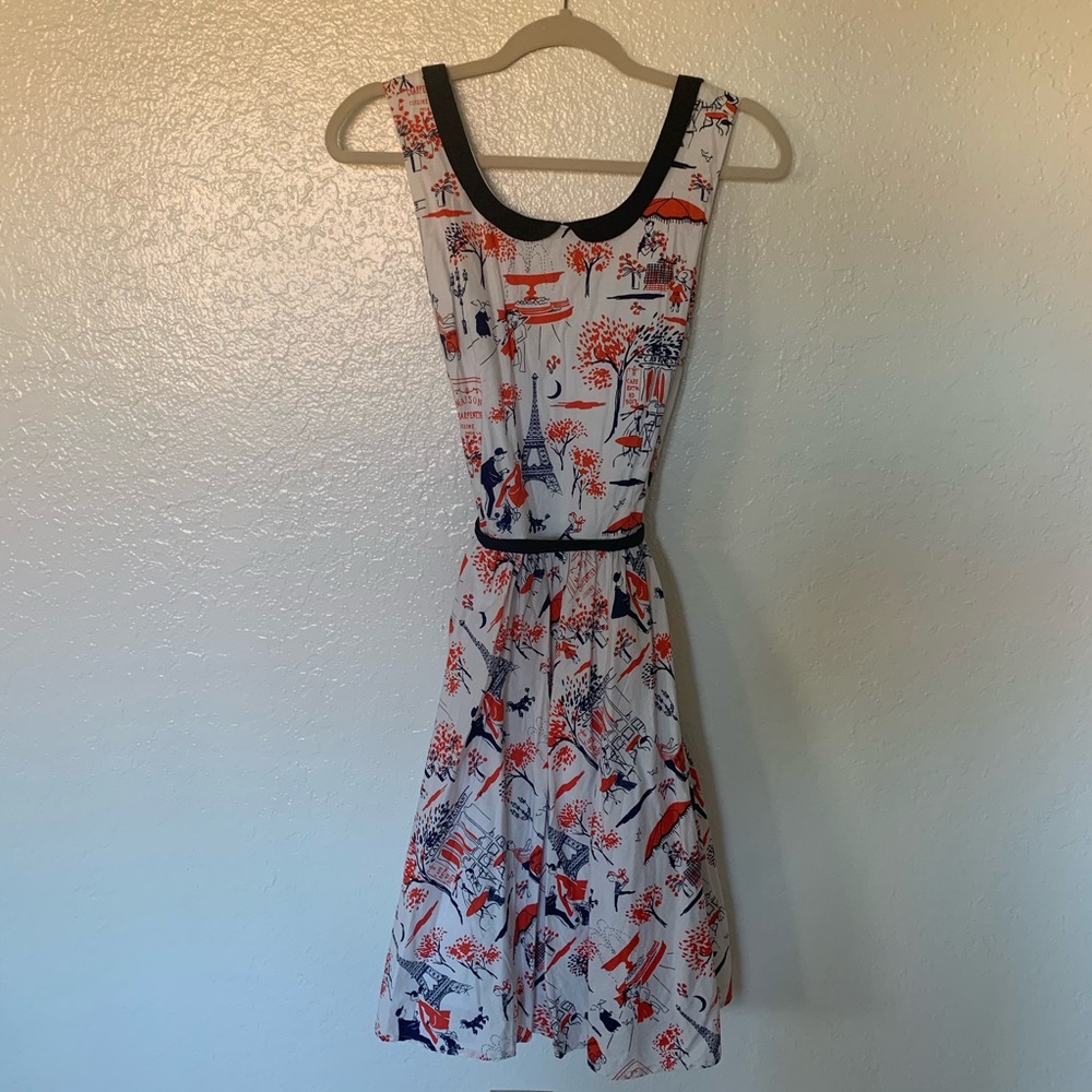 Beautiful Retrolicous French print vintage dress